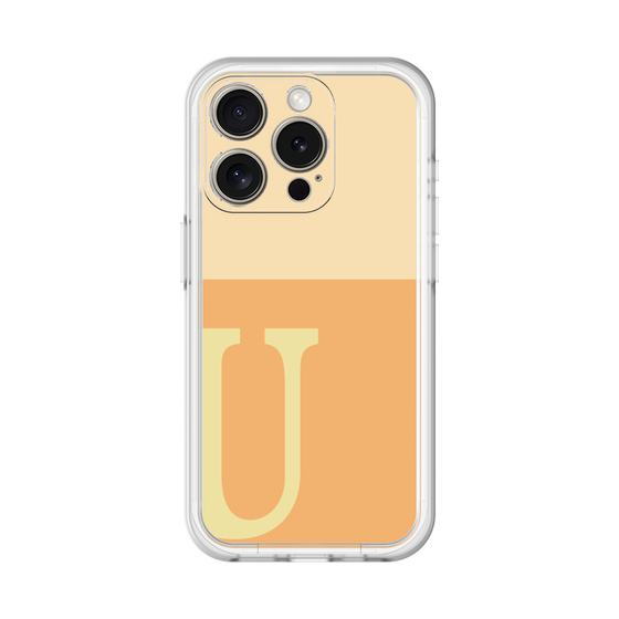 Slim Protection Premium Case［ オリジナル - initial two tone - U orange ］