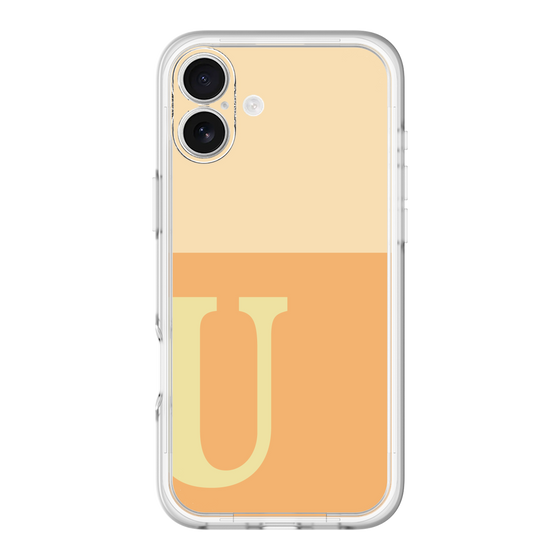 Slim Protection Premium Case［ オリジナル - initial two tone - U orange ］