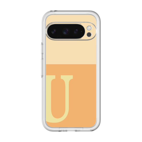 Slim Protection Premium Case［ オリジナル - initial two tone - U orange ］