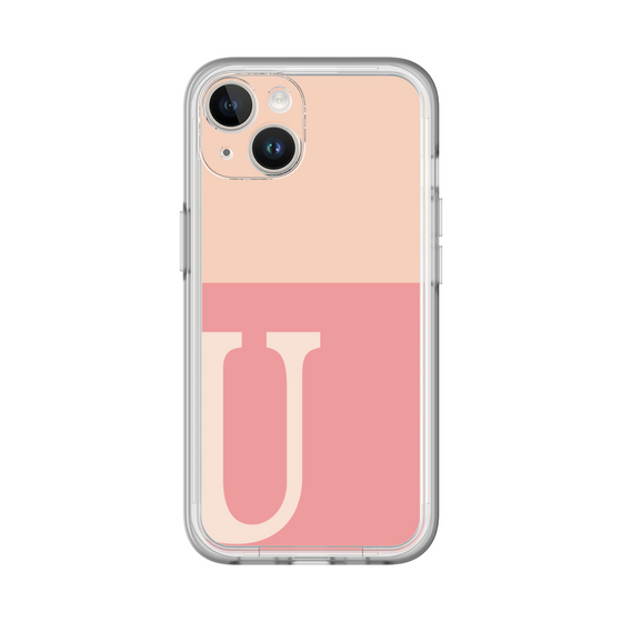 Slim Protection Premium Case［ オリジナル - initial two tone - U pink ］