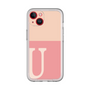 Slim Protection Premium Case［ オリジナル - initial two tone - U pink ］