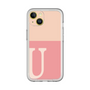 Slim Protection Premium Case［ オリジナル - initial two tone - U pink ］