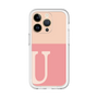 Slim Protection Premium Case［ オリジナル - initial two tone - U pink ］