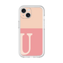 Slim Protection Premium Case［ オリジナル - initial two tone - U pink ］