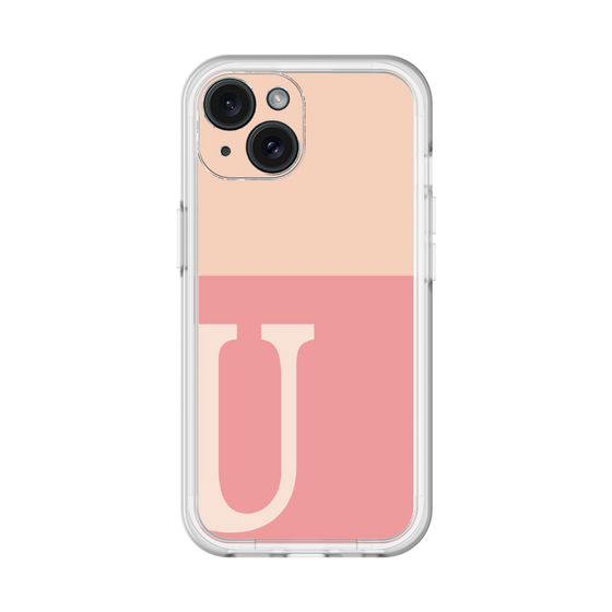 Slim Protection Premium Case［ オリジナル - initial two tone - U pink ］