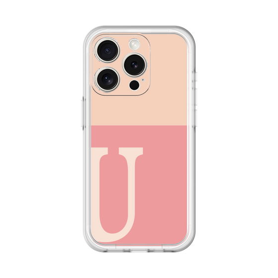 Slim Protection Premium Case［ オリジナル - initial two tone - U pink ］