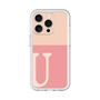 Slim Protection Premium Case［ オリジナル - initial two tone - U pink ］