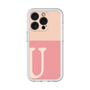 Slim Protection Premium Case［ オリジナル - initial two tone - U pink ］