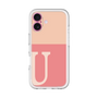 Slim Protection Premium Case［ オリジナル - initial two tone - U pink ］