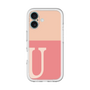 Slim Protection Premium Case［ オリジナル - initial two tone - U pink ］
