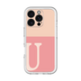 Slim Protection Premium Case［ オリジナル - initial two tone - U pink ］