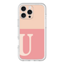 Slim Protection Premium Case［ オリジナル - initial two tone - U pink ］