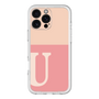 Slim Protection Premium Case［ オリジナル - initial two tone - U pink ］