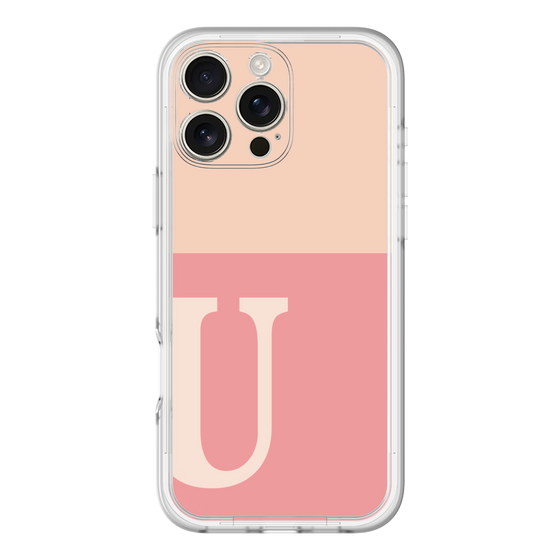 Slim Protection Premium Case［ オリジナル - initial two tone - U pink ］