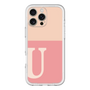 Slim Protection Premium Case［ オリジナル - initial two tone - U pink ］