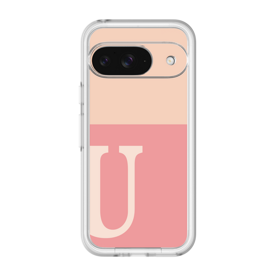 Slim Protection Premium Case［ オリジナル - initial two tone - U pink ］