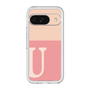 Slim Protection Premium Case［ オリジナル - initial two tone - U pink ］