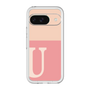 Slim Protection Premium Case［ オリジナル - initial two tone - U pink ］