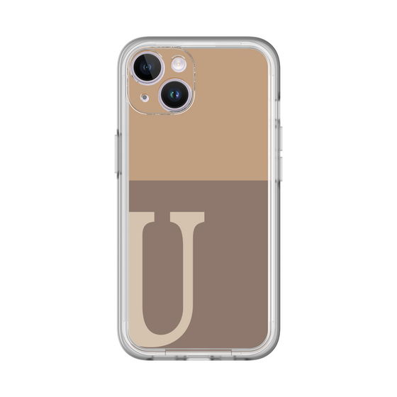 Slim Protection Premium Case［ オリジナル - initial two tone - U brown ］