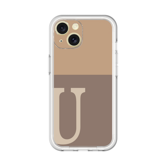 Slim Protection Premium Case［ オリジナル - initial two tone - U brown ］