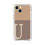 Slim Protection Premium Case［ オリジナル - initial two tone - U brown ］