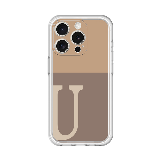 Slim Protection Premium Case［ オリジナル - initial two tone - U brown ］