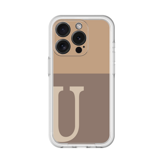 Slim Protection Premium Case［ オリジナル - initial two tone - U brown ］