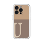 Slim Protection Premium Case［ オリジナル - initial two tone - U brown ］