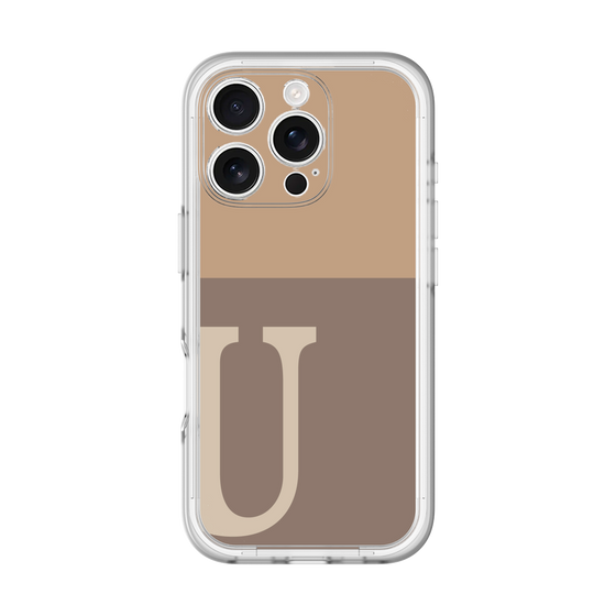 Slim Protection Premium Case［ オリジナル - initial two tone - U brown ］