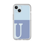Slim Protection Premium Case［ オリジナル - initial two tone - U blue ］