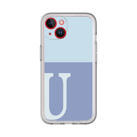 Slim Protection Premium Case［ オリジナル - initial two tone - U blue ］
