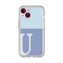 Slim Protection Premium Case［ オリジナル - initial two tone - U blue ］