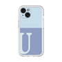 Slim Protection Premium Case［ オリジナル - initial two tone - U blue ］