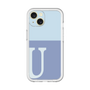 Slim Protection Premium Case［ オリジナル - initial two tone - U blue ］