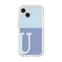 Slim Protection Premium Case［ オリジナル - initial two tone - U blue ］