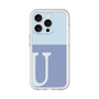 Slim Protection Premium Case［ オリジナル - initial two tone - U blue ］