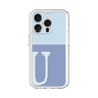 Slim Protection Premium Case［ オリジナル - initial two tone - U blue ］