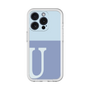 Slim Protection Premium Case［ オリジナル - initial two tone - U blue ］