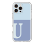 Slim Protection Premium Case［ オリジナル - initial two tone - U blue ］