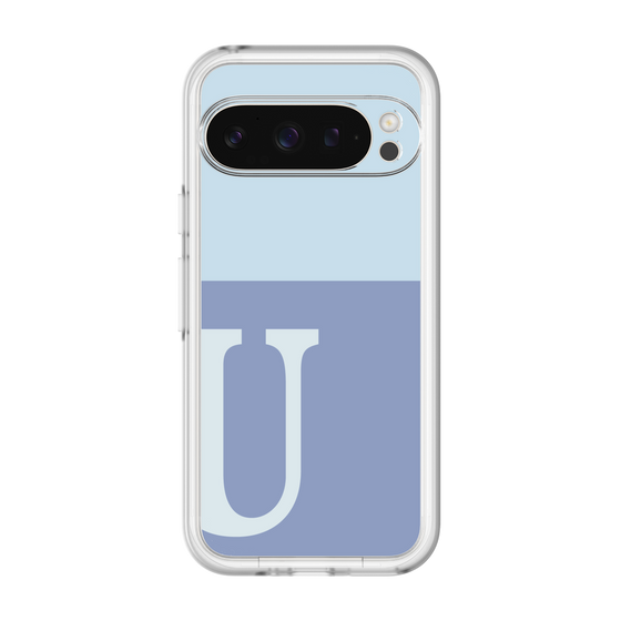 Slim Protection Premium Case［ オリジナル - initial two tone - U blue ］