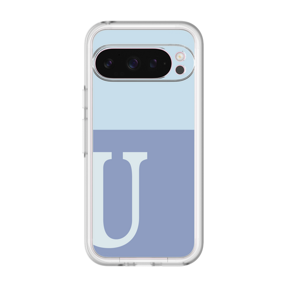 Slim Protection Premium Case［ オリジナル - initial two tone - U blue ］
