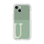 Slim Protection Premium Case［ オリジナル - initial two tone - U green ］