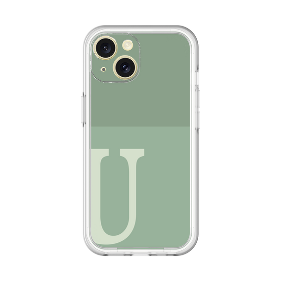 Slim Protection Premium Case［ オリジナル - initial two tone - U green ］