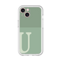 Slim Protection Premium Case［ オリジナル - initial two tone - U green ］