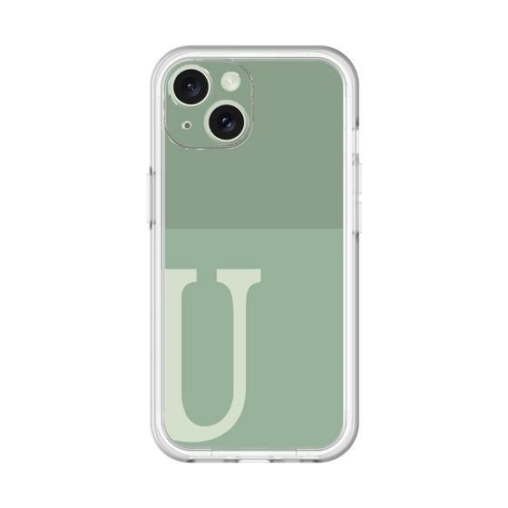 Slim Protection Premium Case［ オリジナル - initial two tone - U green ］