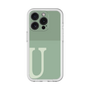Slim Protection Premium Case［ オリジナル - initial two tone - U green ］