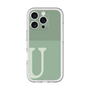 Slim Protection Premium Case［ オリジナル - initial two tone - U green ］