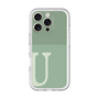Slim Protection Premium Case［ オリジナル - initial two tone - U green ］