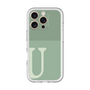 Slim Protection Premium Case［ オリジナル - initial two tone - U green ］