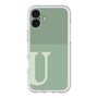 Slim Protection Premium Case［ オリジナル - initial two tone - U green ］